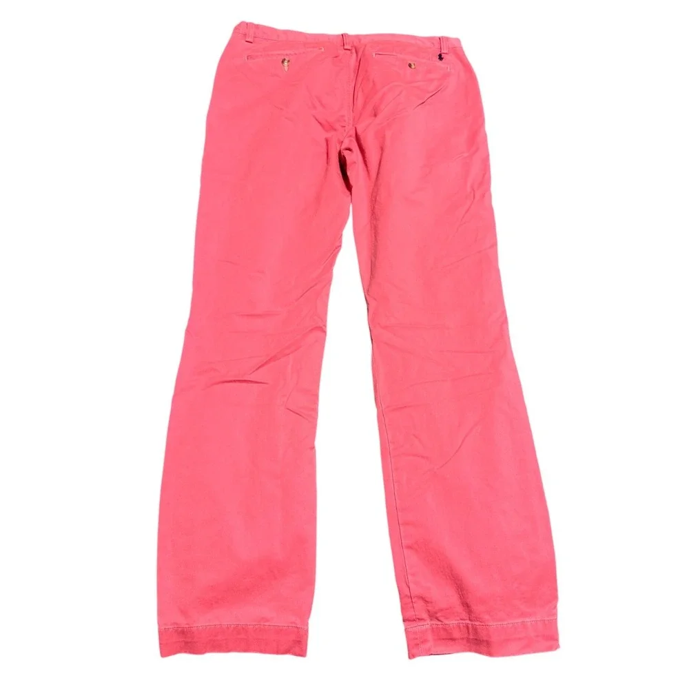 Polo Ralph‎ Lauren Mens Pink Stretch Straight Fit Chino Pants 34x34